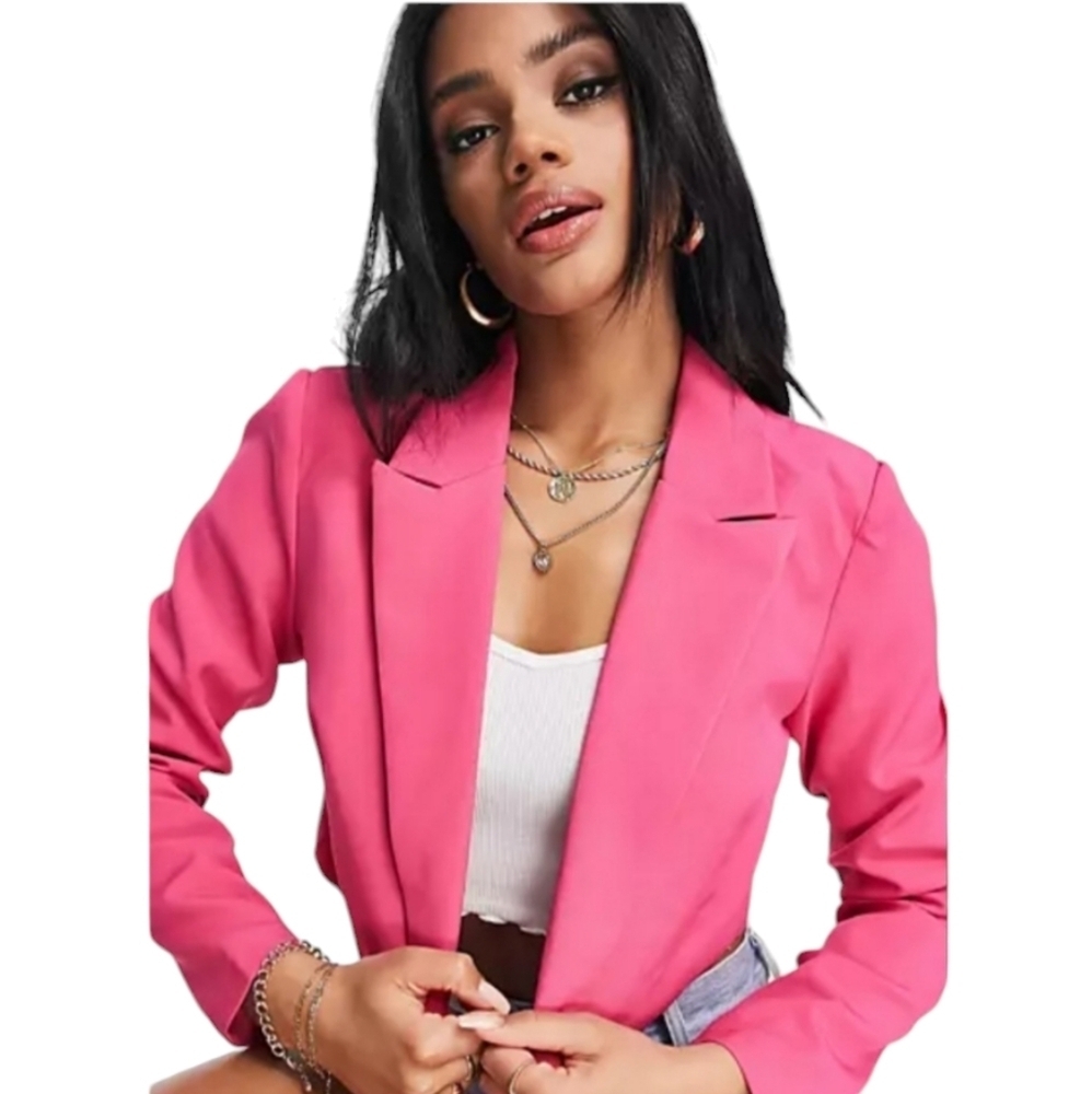 Misguided Tailored Cropped Blazer